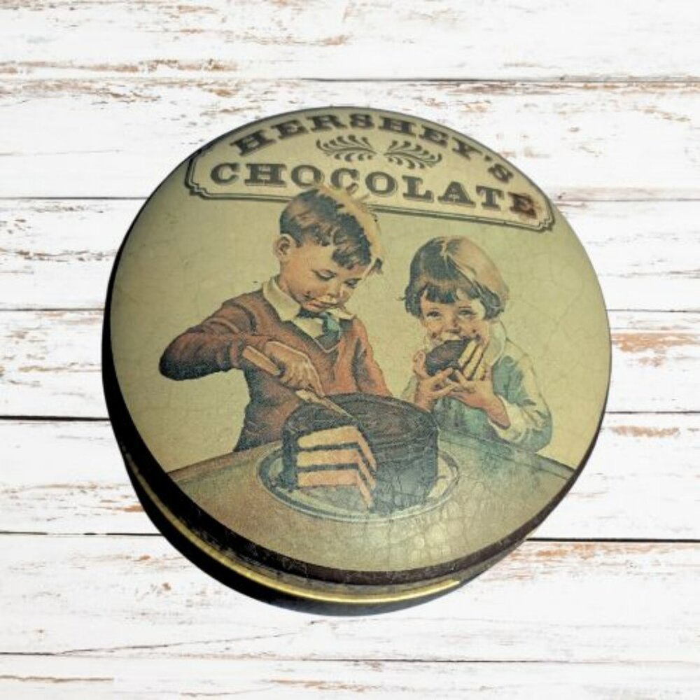 Vintage Hershey's Chocolate Tin made in England 1982